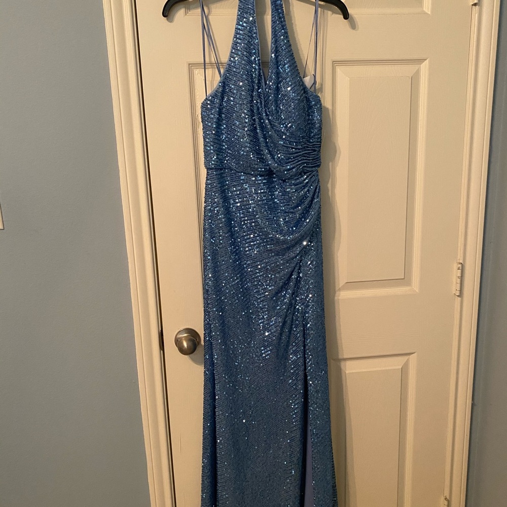 Formal Dress Light blue sequined